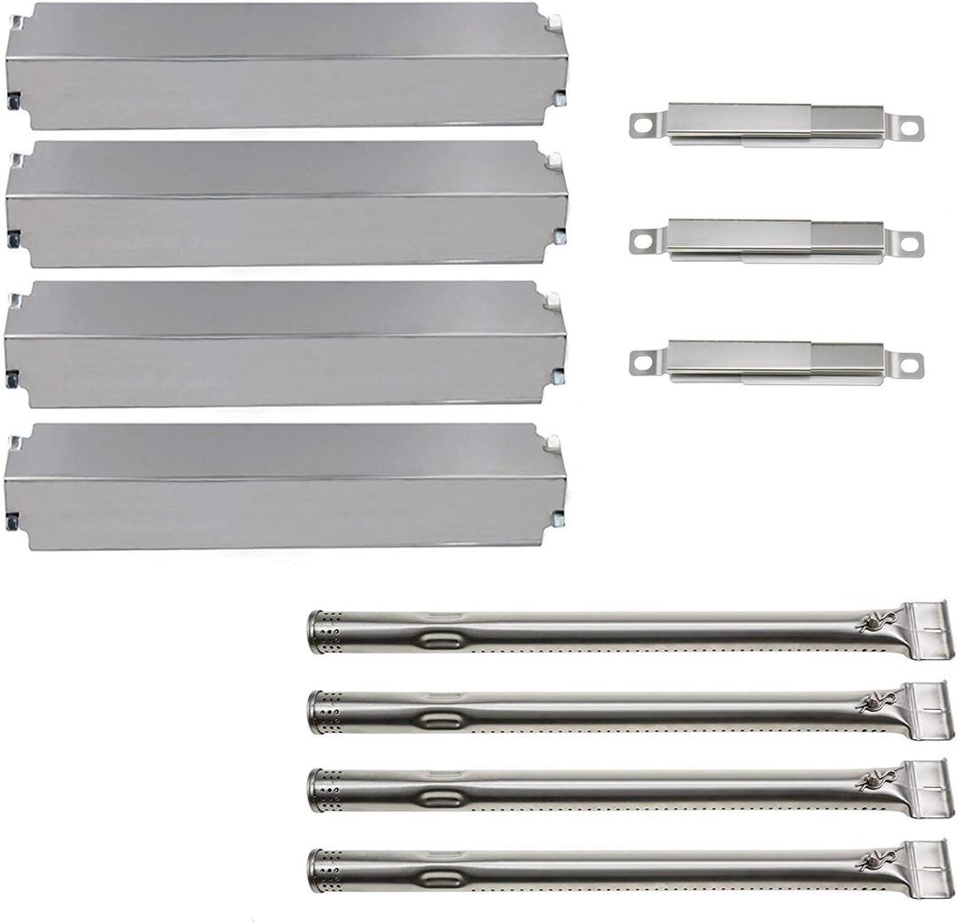 S9332A(4-Pack) S1473A(4-Pack) 16" Heat Tent and Burner for Charbroil 463243911, 463244011, 463246909, 463246910, 463247109, 463247209, 463247310, 463247412, 463247512, 463250212 Gas Grill