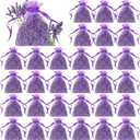 Reginary 30 Pack Lavender Sachets Bags Bulk for Drawers and Closets Home Fragrance Sachet Dried Lavender Flower for Wedding Bridal Shower Favors