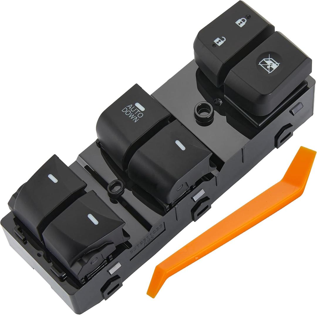 Power Window Switch for Hyundai Elantra 2011-2015 (AUTO Down NOT AUTO) Left Driver Side Master Switch 93570-3X040RY Black 16Pin