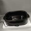 Sunvivi 22lb 18-Quart Roaster Oven, Electric Roaster Oven with Self-Basting Lid, Turkey Roaster with Unique Defrost/Warm Function, Large Roaster with Removable Pan & Rack, Stainless Steel, Black