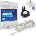 BlueStars 8544771 Dryer Heating Element and 280148 Thermal Cut-Off (8557403 High Limit Thermostat & 8318314 Thermal Fuse) - For Whirlpool Kenmore Dryers - Replaces WP8544771VP AP6013115 PS11746337