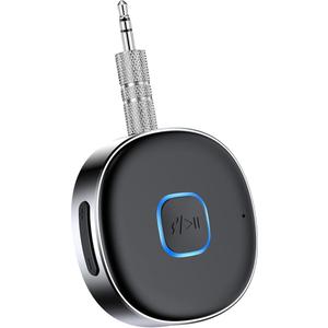 Bluetooth Receiver, LAICOMEIN Portable 3.5mm Aux Car Adapter, Bluetooth Wireless Audio Receiver for Car/Home Stereo/Wired Headphones/Speaker, 16H Battery Life