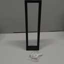 GERZWY Modern Black Towel Holder SUS304 Stainless Steel Towel Hanger Towel Ring for Bathroom Lavatory Wall Mount Contemporary Style HG1706-BK