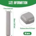 Furniture Sliders,17x99mm Rectangular Table and Chair Leg Sliding Pad for Easy Moving on Carpet Hardwood (16pcs)