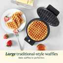 Cuisinart Waffle Maker, 1250W Round Classic Waffle Iron, 5-Setting Adjustable Browning Control, WMR-CANAS, Brushed Stainless