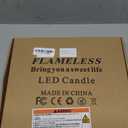 Homemory 12 Pcs Waterproof Flameless LED Candles with Remote & Timer, 4-Size Set (D2.2'' x H4''5''6''7''), Battery Operated Candles for Home Decor, Outdoor Parties & Events