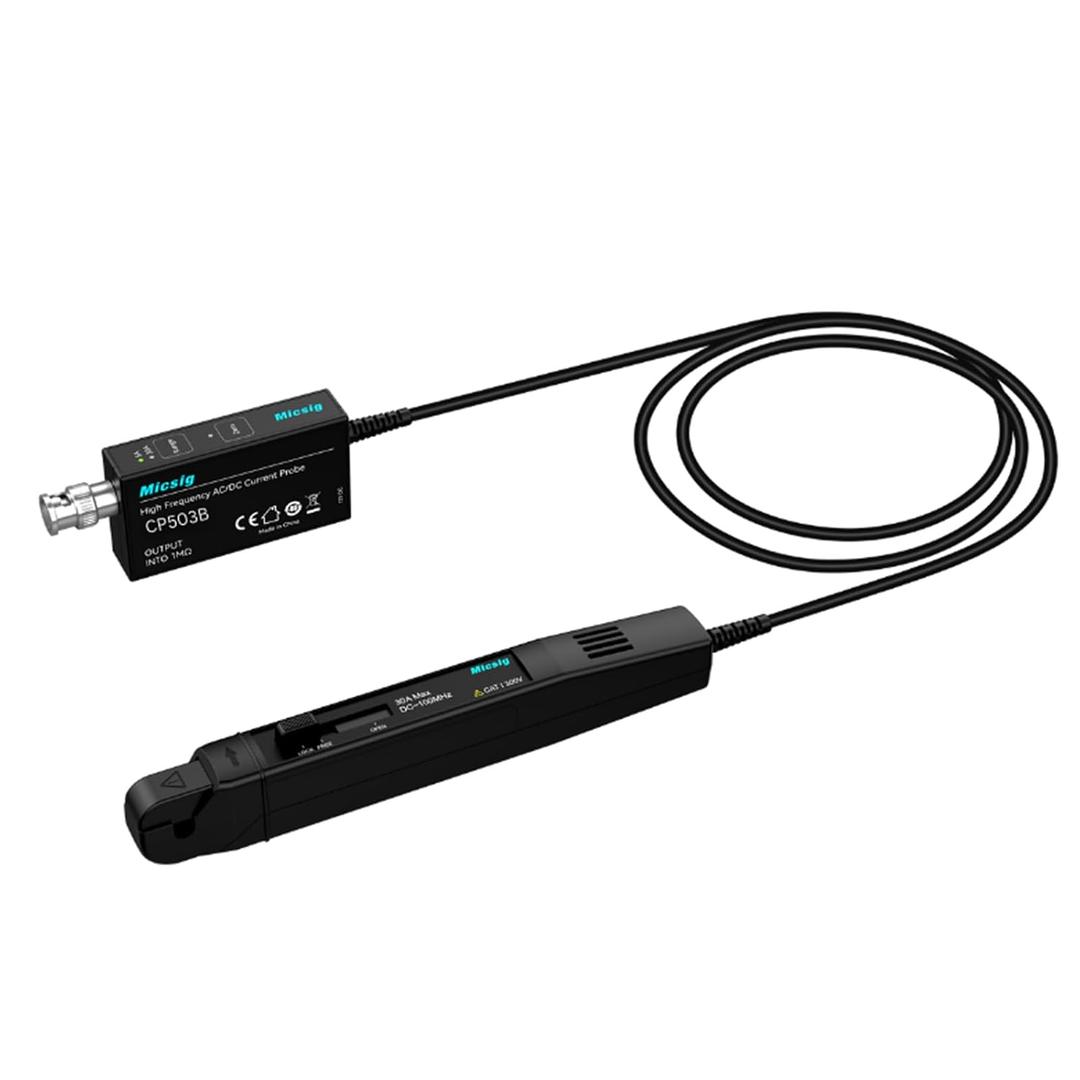 SainSmart Micsig High Precision AC/DC Current Probe CP503B, 1% Accuracy | 50MHz Bandwidth, 5A/30A Current Range, Compatible with Oscilloscopes