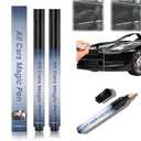 Qifflilk Car Scratch Remover, All Cars Magic Pen, Scratch Remover for Vehicles, Lightweight and Fast,Long-Lasting,Effective Performance, Black Car Paint Scratch Repair 2pcs