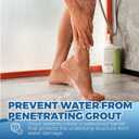 32oz Grout Sealer Spray Complete Kit with 4 Tools(Covers 200+ SF), Waterproof Tile Sealer for Shower, Kitchen, Bathroom - 100% Safe Indoor & Outdoor, Clear Grout Sealant Protector for Stone, Marble