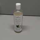 12oz Organic Aloe Vera Gel for Face, Skin, Hair & Sunburn Relief - From 100 Percent Pure Aloe Vera - Cold Pressed, Vegan, Unscented - Made in USA.