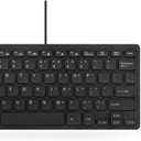 MCSaite Wired Mini Keyboard and Mouse Combo - with Keyboard Cover USB 60% Keyboard for Windows, PC, Laptop