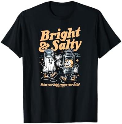Salt & Light Of The World Matthew 5 Bible Verse Christian T-Shirt, Size L, 