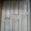 Glasseam Hurricane Glass Candle Holders, 6 Flower Vase for Pillar Candles