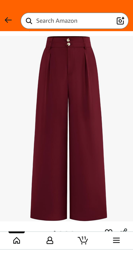 BTFBM Women Wide Leg Dress Pants 2025 High Waisted Button Pleated Business Casual Trousers Office Work Palazzo Pants 2XL