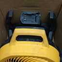Battery Powered Fan Compatible with Dewalt 20V Max Battery with AC Adapter (No Battery) Up to 650CFM, Variable Speed, Low Noise 30dB, Portable Cordless Fan for Camping, Jobsite