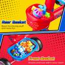 Toddler Tricycle for 1-3 3-5 Years Old Boys Girls, Spider Colorful Lighting Toddler Bike with Adjustable Seat & Removable Basket, Idea Birthday Gift and Toy for Age 1 2 3 4 5 Kids Outdoor Balance