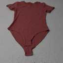 TNNZEET Bodysuits for Women - Black Bodysuit Women Tops Round Neck T Shirts for Women Fashion Body Suit Going Out Tops (Small, Marsala Red)
