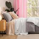 UGG Nita Full/Queen Blanket, Cozy Soft Queen Bedding, Plush Fleece Blanket for Bed, Extra Large Throw for Couch, Luxury Bedroom Decor, 90-inch x 90-inch, White Snow