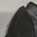 Knee High Boots Women, Fold Over Shark Boots Pointed Toe block heels Wide CalfMinimalist Street Style Faux Leather Boots for Fall & Winter (Size 8.5, Black)