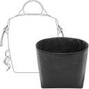 Tote Bag Organizer Insert for Le Pliage Energy L Backpack, Custom Fit Inside Premium Matte Black Large Lightweight WaterResistant Purse Insert with Cup Holder Accessories