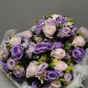 NUPTIO Artificial Flower Ball Centerpieces: 10 Pcs Lilac & Purple & Pink Rose Arrangements for Wedding Party Tables - Faux Silk Floral DIY Kissing Balls for Home Event Dining Decorations