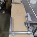 Flash Furniture Wood Bar Top Riser with Silver Legs, Silver, 72" x 12" x 12"