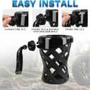 Universal Motorcycle Cup Holder for Harley Davidson Touring Road King, Dyna, Road Glide Limited, Fat Boy, Street Glide, Sportster XL883 1200, Electra Glide, Honda Goldwing GL1800 (5.3-inch)