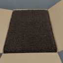 CAROLMADE Small Foot Stool Ottoman Footstool with Legs Under Desk Footrest for Living Room Bedroom and Office, Soft Brown (11"D x 15.4"W x 8.3"H)