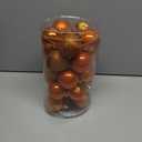 2.36" Orange Christmas Balls Ornaments 25 Pcs Shatterproof Christmas Ornaments Set Halloween Balls Ornaments Orange Ornament for Xmas Tree Holiday Party