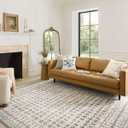 Loloi Rifle Paper Co. Eden Collection EDE-03 Lattice Ivory 2'-0" x 5'-0" Accent Rug feat. CloudPile, Rectangular