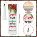 8 Pieces Christian Bible Verse Diamond Art Bookmarks 5d Christian Beaded Bookmark Acrylic Tassel Bookmark for DIY Making Beginners Kids Adults Arts Craft Supplies (Christmas Christian)