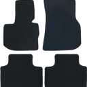 SecosAutoparts Replacement Black Velour Front & Rear Floor Mats Carpet Compatible with BMW X3 G01 2018 2019 2020 2021 2022 2023 X4 G02 2019 2020 2021 2022 2023 2024