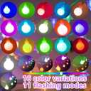 Led Globe String Lights Indoor, 10ft 11 Mode Color Changing String Lights Battery Operated Twinkle Lights with Remote Dimmable Rainbow String Lights for Classroom, Halloween, Room, Christmas