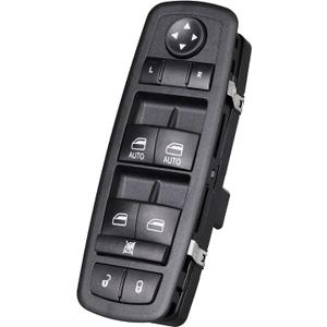 Front Driver Side Master Power Window Switch for 2009-2012 Dodge Ram 1500 2500 3500, 08-11 Dodge Grand Caravan Nitro Chrysle Town Country Door Lock Switch Control 4602863AB 4602863AC 4602863AD