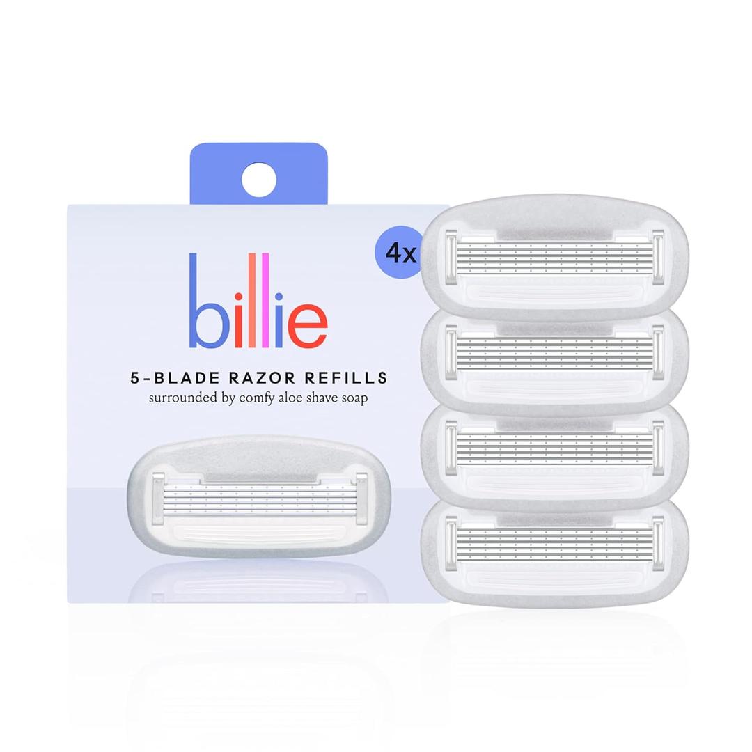Billie Womens Razor Refill Blades 4 Count (Pack of 1)
