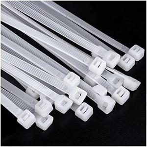 Large zip ties 24 inch white heavy duty zip ties for outdoor use 50 pcs strong extra long cable ties big industrial plastic tie wraps
