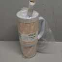 Ello Oasis 30 oz Tumbler with Handle & Retracting Straw | Reusable Insulated Stainless Steel Cup 100% Leakproof, Gifts for Teens Women Men | Keeps cold for 24 Hours, Cup Holder Friendly, Daisies