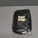 Father's Day Gift: Personalized Crossbody Bag - Initial White H, Black