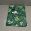 Welcome St. Patrick's Day Green Shamrocks Clovers House Flag Large Burlap 28X40 Inch Vertical Double Sided Outside Yard Holiday Outdoor Farmhouse Decoration