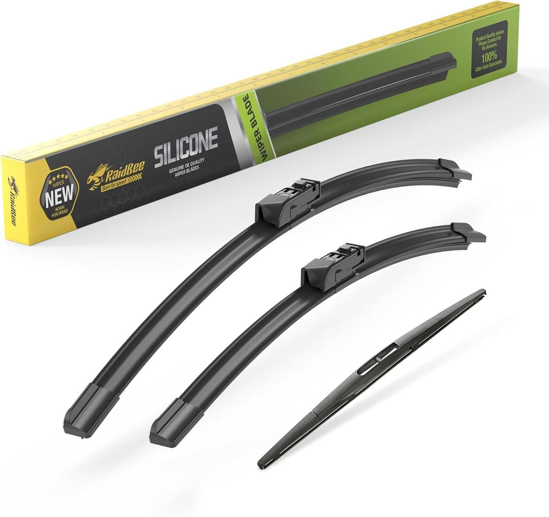 Raidbee Silicone Windshield Wiper blades 3 pack Replacement for SUBARU Outback 2024 2023 2022 2021 2020 All-Season Silicone Windshield Wipers 26"18" 16"
