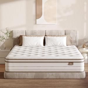 Twin Mattress 10 Inch in a Box, Hybrid Twin Mattress with Memory Foam and Innersprings, Medium Firm Twin Size Bed Mattress for Motion Isolation and Pressure Relief, CertiPUR-US