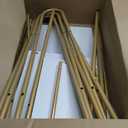 Finnhomy Clothes Rack, Clothing Rack for Hanging Clothes Heavy Duty Garment Rack with 5 Wood Shelves Freestanding Portable Closet Organizer for Bedroom/Entryway/BoutiquesGold