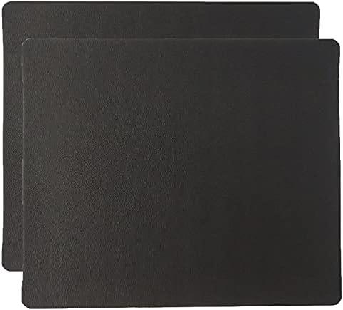 Mouse Mat Gaming PC Computer Office Mouse Pad Small Blank Mouse Pads Thin Mouse Pad Leather Black Pack of 1