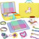 ZQIN Friendship Bracelet Making Kit for Girls 8+ Quick Maker DIY Arts and Crafts Toys, Best Christmas & Birthday Gifts for 6-12 Year Old Girls (Yellow)