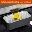 100 Pack Grease Cup Liners Compatible with Blackstone Griddle 5017 - Griddle Accessories, Disposable Grill Grease Tray, Aluminum Foil Drip Pan Grease Catcher Cup Liner for 17, 22, 28, 36 Inch