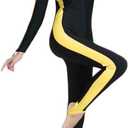 Micosuza Swimsuit for Women Design One Piece Long-Sleeve Surfing Suit (M)
