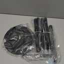 Toilet Paper Holder Stand, Bathroom Toilet Paper Roll Holder Stand with Reserve, Standing Toilet Paper Holder with Storage (Black)