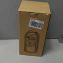 YOOLENS Makeup Brush Holder with Lid 360 Rotating Clear Dustproof Make Up Organizers for Vanity Bathroom Countertop, White Beige