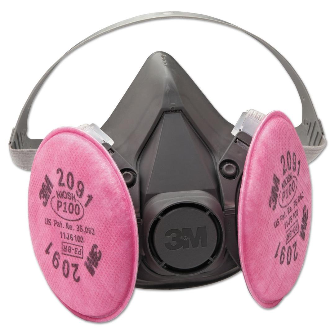 3M 6391 Half Facepiece Respirator 6000 Series, Reusable