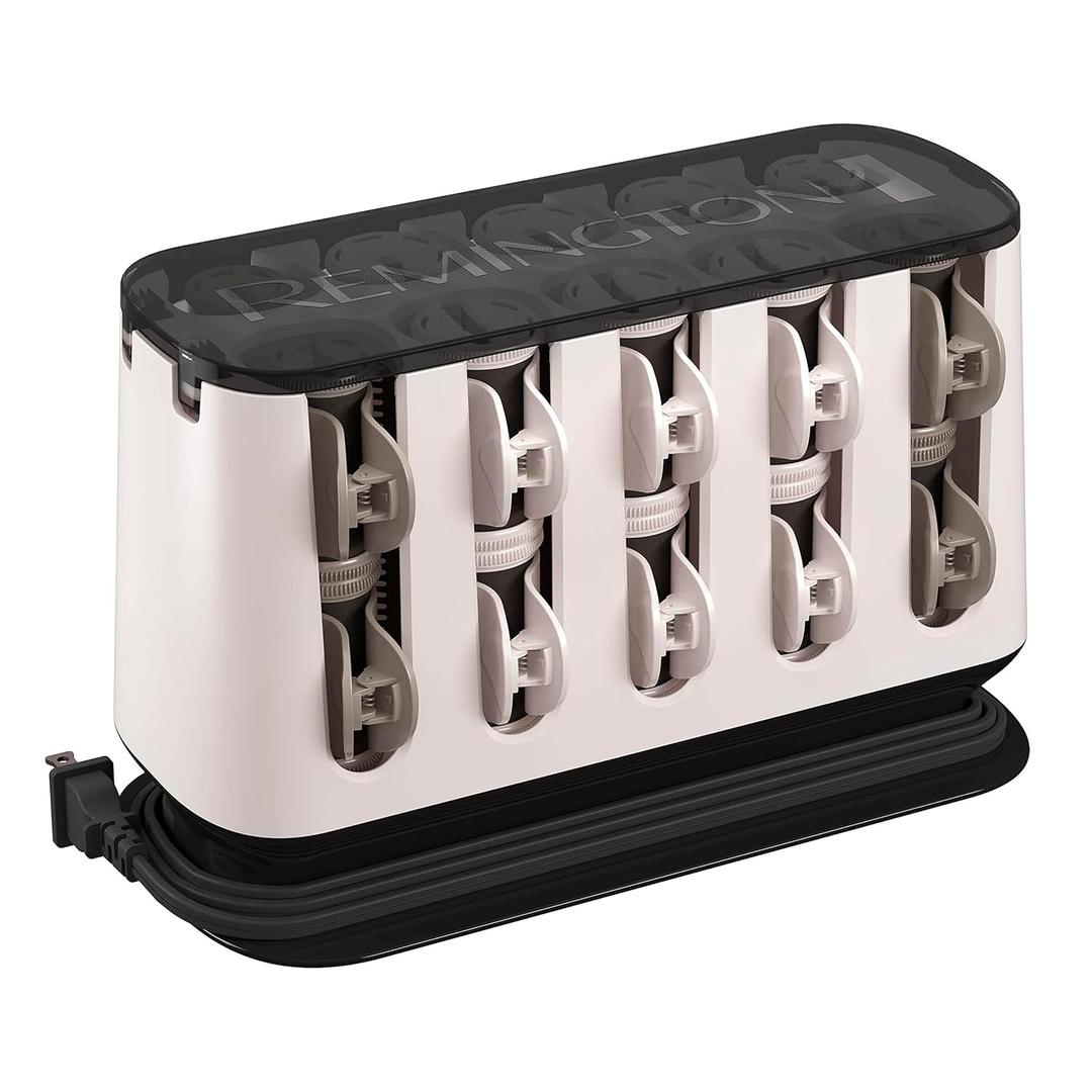 Remington Shine Therapy Argan Oil & Keratin Treated Hot Rollers Set, Professional Hair Curlers for Setting All Hair Lengths from Short and Medium to Long 20 Count (Pack of 1)